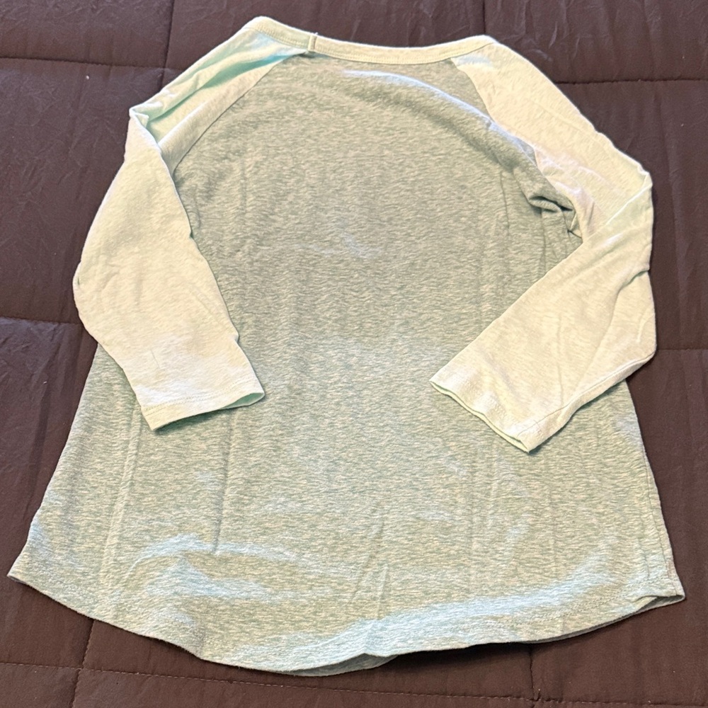 Hello Sunshine Disney Orange Bird Women’s Raglan Shirt - Light Green - Picture 2 of 4